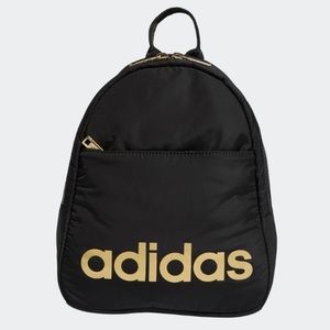 adidas black and gold backpack